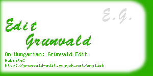edit grunvald business card